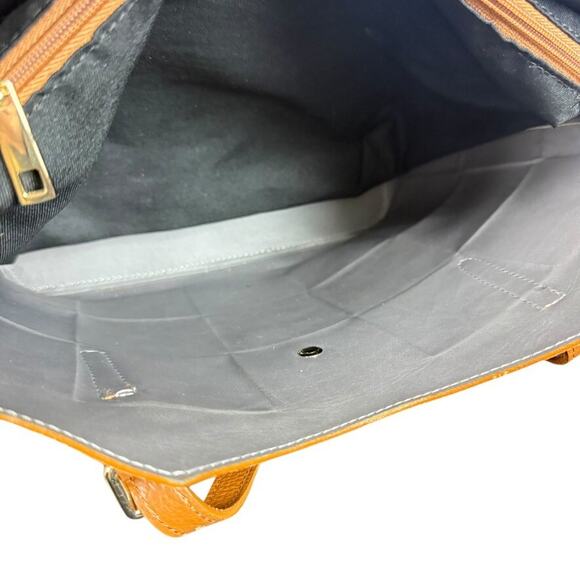 Unica Firenze Borse in Pelle Womens Woven Pebble Leather Satchel Handbag Purse - Picture 14 of 15